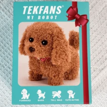 Simulated Robot Puppy Pet Toy, Realistic Mini Robot Dog, Electronic Pet Dog. It Can Learn To Walk, Bark And Wag Its Tail Like A Real Dog. Suitable For Family Use, Can Be Used As A Small Toy Companion For Children Or Pets. An Active Companion, Pet Companion, Interesting Intelligent Robot Dog, Realistic Robot Dog And High-Quality Toy. - Second Generation Bow Tie (brown) - View 4