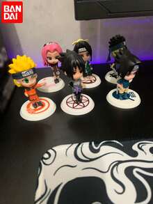 bandai 随机2/4/6个7-9厘米/2.8-3.5英寸人偶立牌 - 佐助、奇拉比、阿飞、我爱罗、卡卡西 | 情人节、国际妇女节、圣帕特里克节和复活节的完美礼物 - 生日礼物和节日礼物 - 收藏玩具 - 彩色 - 查看 4