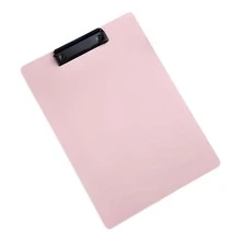 Portapapeles Calidad A5 de Colores en 4 Tonos Vibrantes y Resistentes – Elaborados con Material Duradero, Clip Metálico de Sujeción Firme, Superficie Estable para Escribir y Diseño Ligero Ideal para Oficina, Escuela, Proyectos, Reuniones, Presentaciones y Organización Diaria - Rosa - Ver 2