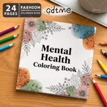 GDTME 魔法梦境涂色书：适合感恩节、新年、生日、开学季等各种场合，可作为礼物送给家人、朋友、爱人和青少年。内含厚实的珠光纸，尺寸为7.9x7.9英寸。也是母亲节和父亲节的绝佳礼物。 - 心理健康 - 查看 20