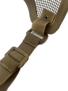 1个野外战争游戏面罩网金属半脸面罩户外狩猎战术防护面罩