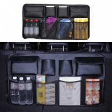 Bolsa colgante para almacenamiento en el maletero del coche, organizador de bolsillo de malla