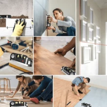 1 pieza Nivel láser infrarrojo multifuncional - Herramienta de medición de alta precisión con trípode, adecuada para decoración del hogar y medición de ángulos rectos, sin batería - Multicolor - Ver 8