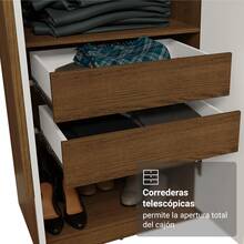 Ropero Closet Madesa Venus 8 Puertas 216cm Marrón/Blanco 1 - Multicolor - Ver 5