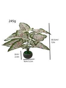 Simulation Nine-Head Bacopa Myriophylla Potted Plant For Home Decoration, Valentine Day, Gifts Birthday Graduation Back To School Room Decor School Supplies