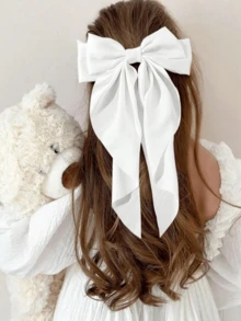 1/4 piezas Accesorio para el cabello de satén elegante y de moda en colores aleatorios, el regalo perfecto para amigos y familiares, reuniones familiares, fiestas de damas y fiestas de vuelta al colegio. Es elegante, lindo, fresco y refrescante, creando un ambiente invernal. Perfecto para looks de Navidad y otoño/invierno. Pinzas para el cabello, pasadores, hebillas para el cabello - Multicolor - Ver 9