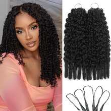 YOUNSOLO Human Crochet Hair Burmese Curly 18 Inch 120g Human Feather-Line Invisible Pre Separated Knotless Crochet Hair For Women 3c4a Braiding Twist Hair Extensions Afro Kinky Curly 100 Strands,Boho Braids,Valentines Gifts Peluca De Cabello Humano,Human Hair,Wigs Human Hair,Wig,Christmas,Stocking Stuffers,Christmas Gifts,Hair, Maquillaje,Christmas Decrotions Gifts For Women,Gifts,Hair Stuff,Hair Accerssories,Suitable For Parties, Daily Use, Schools, Birthday Banquets And Other Occasions.Body Wave Yaki Straight Ocean Wavehuman Hair Wig Kpop Demon Hunters 9am Hair Store Human Hair Bob Wig Human Hair Human Hair Weft Real Hair Extensions Clip In Hair Weft Keratin Bond Hair Weft Seamless Hair Weft Christmas Hair Holiday Hair Extensions Festive Hair Pieces Christmas Glitter Hair Xmas Hair Accessories Crimson Red Human Hair Volumizing Hair Weft Christmas Human Hair Weft - Crimson Red Bouncy WaveLuxe Gifts For Moments That Matter. #PremiumGifts Your 2026 Beauty Glow-Up Awaits. - Natural Black - 查看 1