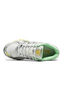 Asics Gel-Kayano 12.1 运动鞋 吸汗透气保暖 百搭纯色 Logo 弹性好 易洗速干 运动户外跑步日常上学 白色 绿色 橙色 1203A827-100 - 白色 - 查看 3
