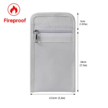 Small Electronic Explosion-Proof Storage Pouch Flame Resistant Lipo Battery Bag, Battery Charging Storage Pouch Battery Storage Bag With Zipper Closure - Durable Protective Storage Case Coin & Card Storage Pouch Suitable For Home, Office, School, Business Travel