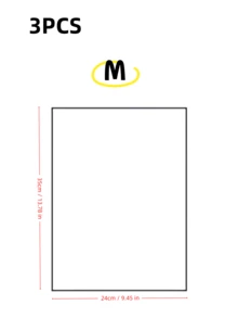 25入卡通印花塑膠自封袋，磨砂可重複使用密封袋，旅行收納袋，適合存放衣物、鞋子及其他旅行必需品，分格袋，衣物收納袋，適合存放髒衣與乾淨衣物 - 彩色 - 查看 24