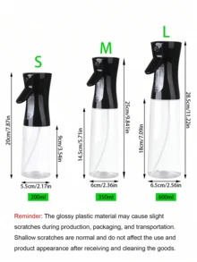 1pc Leak-Proof Spray Bottle, Pressure Spray Bottle, Dispensing Bottle, Household High-Pressure Atomizing Seasoning Bottle, Barbecue Oil Dispensing Bottle, Water Mist Sprayer, Fine Mist Cosmetics Dispensing Bottle, Flower Watering Pot, Suitable For Kitchen, Barbecue, Air Fryer And Camping, Cosmetics Dispensing Flower Watering Pot, Dispensing Bottle, Valentine's Day Gift - Multicolor - View 8