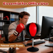 1pc Desktop Punching Ball Stress Relief Toy, Office Adult Desk Speed Ball Suction Cup Reaction Ball Trainer