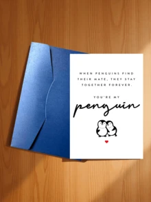 A Set Of Penguin Valentine's Day Cards, Suitable For Boyfriend, Girlfriend, Husband, Wife, Romantic Anniversary Cards, 'You Are My Penguin,' Lifelong Partner - Style 1 - View 16