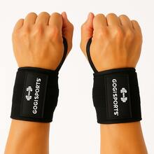 GOGI SPORTS Knee Pads + Wristbands Bandages Kit For Sports Training Support Protection - Black - View 3