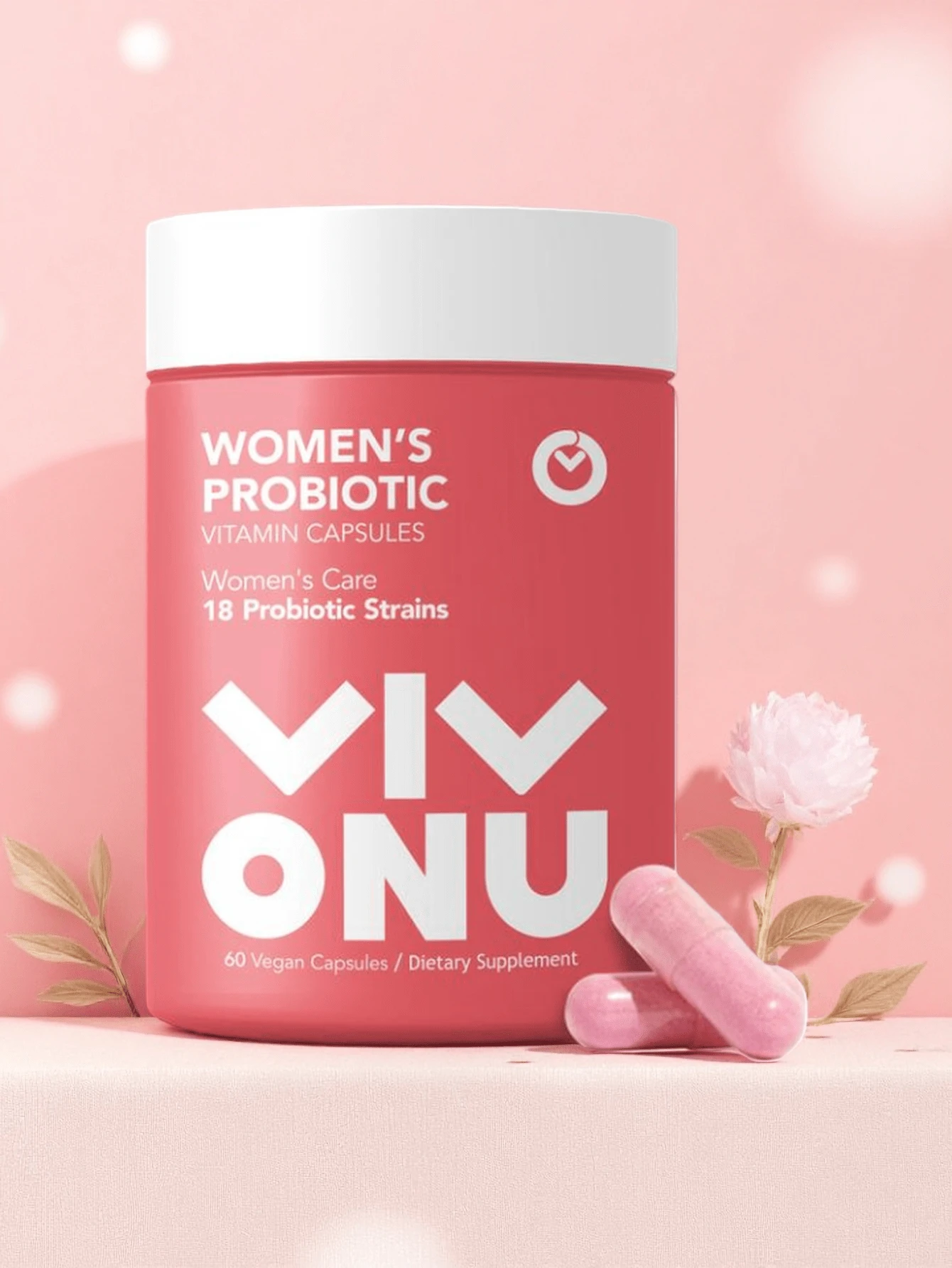 WOMEN'SPROBIOTICVITAMIN CAPSULES-Women's Care-18 Probiotic Strains /Organic Prebiotics Nourish The Microbiota. Experience Freshness, Gain Unprecedented Comfort And Confidence - - - 查看 1