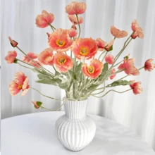 1/3/6 bông hoa anh túc nhân tạo, dài 59cm, 4 bông mỗi cành, kiểu dáng tối giản hiện đại, có thể uốn cong và không phai màu - Thích hợp để tự làm tường hoa, trang trí cảnh quan, cắm hoa trong bình ở phòng khách/phòng ngủ, đám cưới, tiệc tùng, trang trí bàn. Thích hợp cho trang trí mùa thu/đông, nhà cửa, nhà bếp, đám cưới, bàn ăn, văn phòng, sân vườn, ngoài trời. - Dưa hấu đỏ - Xem 4