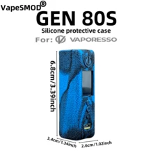 VapeSMOD 适用于Vaporesso GEN 80S的彩色电子烟保护套，硅胶材质，高端软壳纹理设计，防尘防震保护套 [不含设备] - 彩色 - 查看 4