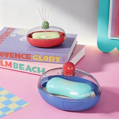 Luxury Double-Layer Soap Dish - Large Capacity Drainage Soap Holder, Home Bathroom Soap Rack For Bar Soap & Laundry Soap