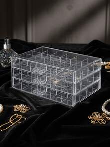 5-Layer 120-Compartment Jewelry Storage Boxes, Drawer-Style Rings, Earrings, Necklaces, Jewelry Sorting Boxes, Jewelry Storage Boxes, Jewelry Display Boxes, DIY Jewelry Storage Boxes, Transparent Jewelry Accessory Storage Boxes, Multi-Functional Storage Boxes - 透明色 - 查看 9