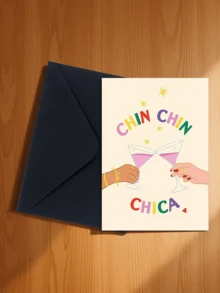 Un conjunto de tarjetas de cumpleaños lindas y divertidas, tarjetas de cumpleaños de cóctel - Chin Chin Chica, 4.1*5.9 pulgadas, con sobres, adecuadas para regalar a familiares, amigos, hermanas, mejores amigas, primas, colegas o cualquier persona para una tarjeta de cumpleaños divertida. - Estilo 1 - Ver 25