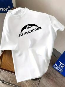 Dakine Logo Featuring A Stylized Mountain Peak And The Brand Name Evokes Adventure And Outdoorsy Vibe For Those Who Love Exploring With 220g Tshirt - 白色 - 查看 6