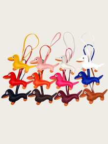 New Fashionable Dachshund Puppy Pendant, Suitable For Daily Wear, Can Be Used As A Bag Accessory, Can Be Given As A Gift To Family, Friends, Classmates, Lovers, For Birthdays, Teachers, And Can Also Serve As A Souvenir. Cute Bag Charm, Bag Pendant Decoration, Bridesmaid Gift, Birthday Gift, A Hanging Accessory For Classmates, Friends, And Colleagues. - Multicolor - View 7
