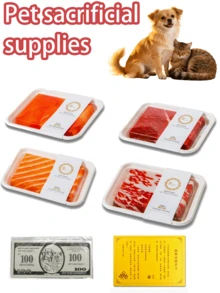 Pet Funeral Supplies, Money,Offering Grave Goods,Ghost Money,Hot Selling Universal Pet Memorial Burning Paper For Dogs & Cats, Must-Have Ancestral Worship Paper Offerings For Pet'S 7th/35th/49th Day Memorial , Popular Pet Funeral Paper Crafts & Joss Paper For Bereaved Pet Owners, Multi-Use Pet Memorial Supplies For Home Ceremonies - Multicolor - View 1