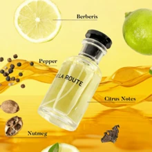 Light Yellow Citrus Scented Perfume - Subtle Unisex Fragrance,Long-Lasting,Perfume For Women,Fragrance Men,Fragrance World - 100ml/3.4 FL.OZ. - 柑橘調 - 查看 3
