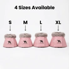 TGW RIDING XL, L, M, S Size Faux Wool Lined Horse Bell Boots, Equestrian Protection Boots For Competition, Training And Everyday Use To Prevent Hoof Rubbing And Impact - Multicolor - View 7
