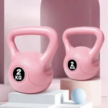 2kg Pink Kettlebell, Women's Fitness Training Squat Equipment For Home Use, Glute Toning - Pink - View 2