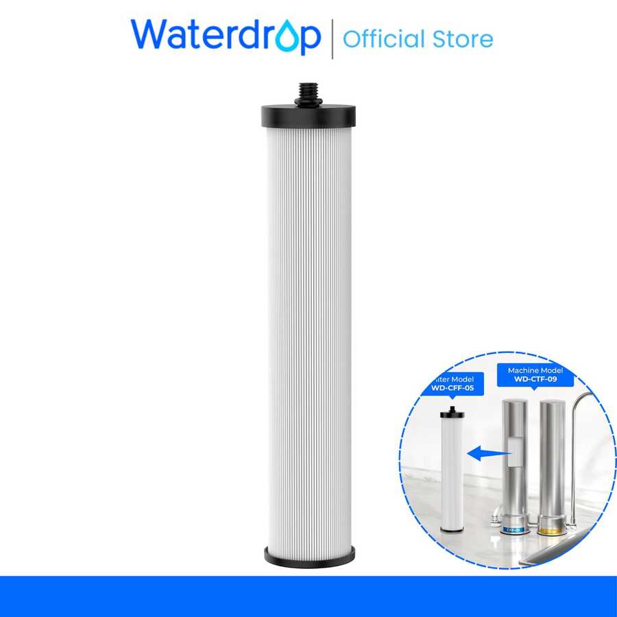 Waterdrop Countertop Replacement Water Filter WD-CFF-05,Compatible Models:WD-CTF-09 - White - View 1