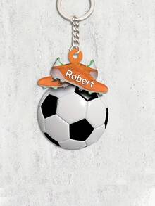 Customized Acrylic Football Fan Keychain - Can Be Personalized With Name, Suitable For Family, Friends, Boyfriend, Father And Anniversary/Holiday Gifts - Item 9 - View 6