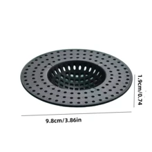 14pcs Sink Drain Filter, Bathroom Hair Catcher, Essential Kitchen & Bathroom Accessories, Portable Drain Stopper, Durable Plastic Food Waste Plug, High Quality Round Drain Cover For Bathroom & Kitchen Sink - Durable Plastic, Easy Installation, Random Color, 2/7/14pcs - Multicolor - View 9