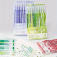 languo 9/27/207 Stylos-gel colorés, écriture fluide, pointe de 0,6 mm, convient pour le dessin, les cahiers, les cartes de vœux, les cadeaux de Noël et du Nouvel An, les fournitures d'apprentissage de base, la papeterie de bureau et la papeterie de fête