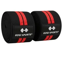 GOGI SPORTS Knee Pads + Wristbands Bandages Kit For Sports Training Support Protection - Red - View 8