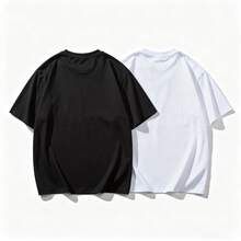 2026 New Popular Fashion Casual Men's T-Shirt Print Mens Creative Top - Ultra-Casual Short Sleeve Crew Neck T-Shirt For Comfort - Perfect For Summer Outdoor Activities, Ideal For Mens Everyday Wear, Casual Shortsleeved Round Neck Top, Mediumstretch Fabric, Machine Washable, Comfortable Fit For All Seasons, Tshirt With Unique Pattern, Comfortable Fit. , Relaxed Fit, Casual Wear,  Top, Men's T-Shirt,Halloween,Casual,Christmas Fun Printed Round Neck Short Sleeved Men's T-Shirt, Suitable For: Sports Events/Holiday Parties/Outings/Sports And Other Holiday Gifts - 黑色 - 查看 2