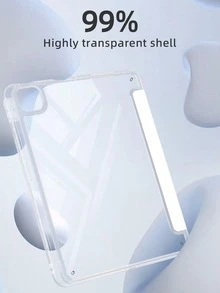 1pc Customizable 9-Grid Acrylic Photo Frame Tablet Case, Suitable For IPad, TPU Soft Edge Protection, Built-In Pen Slot, 3-Fold Stand, Magnetic Sleep/Wake, Minimalist/Elegant/Creative/Personalized Flip Tablet Case, 3-Fold Tablet Case - Multicolor - View 5