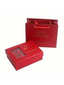 6pcs Rose Bouquet Dreamlike Gift Box Set (Butterfly Theme), With Covered Paper Jewelry Box In Red, Black, Pink, Suitable For Valentine's Day, New Year Jewelry Box - Multicolor - View 14