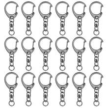 36pcs Alloy Swivel Lobster Clasp Keychain Set, Including 18pcs Metal Open Ring Keychain Hooks And 18pcs Metal Jump Rings, Suitable For DIY Jewelry, Craft Making, Holiday Gifts, Anniversary, Pet Collar, Bag Accessories (4 Colors)
