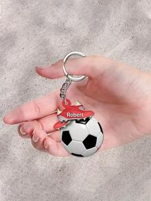 Customized Acrylic Football Fan Keychain - Can Be Personalized With Name, Suitable For Family, Friends, Boyfriend, Father And Anniversary/Holiday Gifts - Item 9 - View 2
