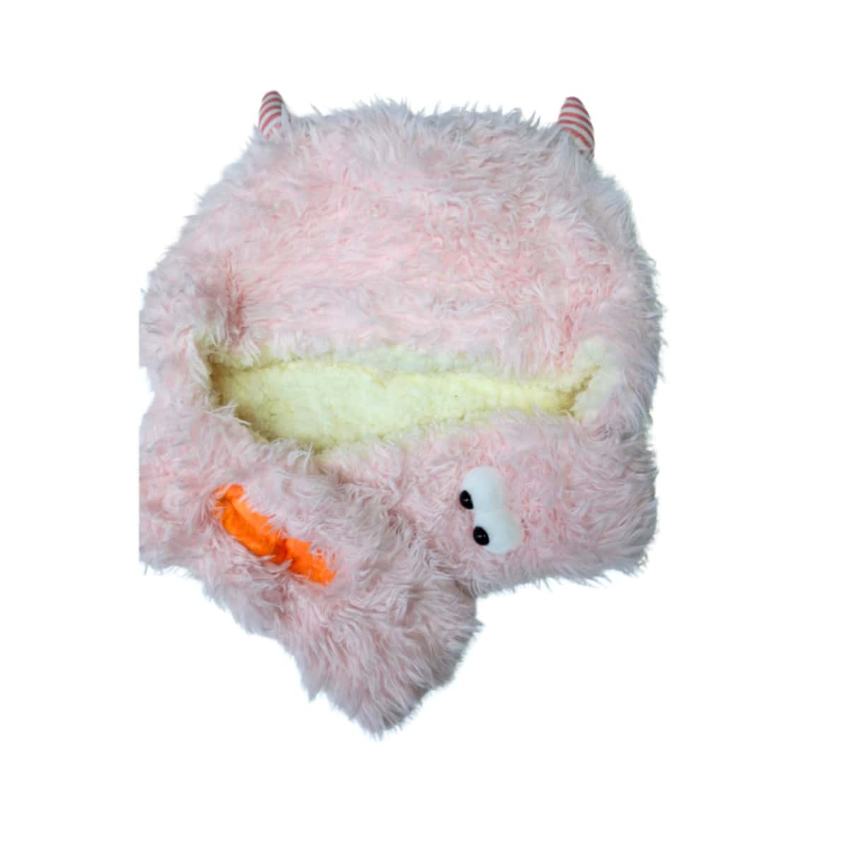 1 pieza bonete juvenil de monstruo con cuernos, diseño premium, cálido y cómodo, ideal para invierno, outfits urbanos y uso diario, talla +13 años - Monstruo Rosa - Ver 1