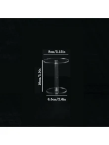 Acrylic Round Display Stand Transparent Action Figure Display Stand Cosmetics Perfume Small Acrylic Display Stand Jewelry Watch Display Stand - Transparent - View 15