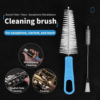 Premium Saxophone Cleaning Brush Set, Clarinet Duster Brush, Suitable For Saxophone, Flute, Trumpet And Clarinet