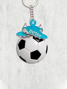 Customized Acrylic Football Fan Keychain - Can Be Personalized With Name, Suitable For Family, Friends, Boyfriend, Father And Anniversary/Holiday Gifts - Item 9 - View 4