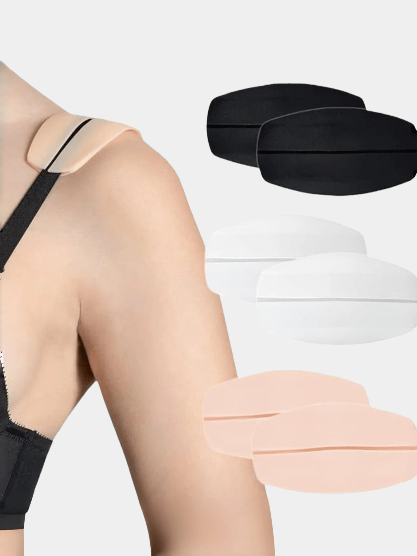 1pc Seamless Silicone Nipple Covers, One-Piece Natural Lifting Suitable For All Clothing - Multicolor - View 1