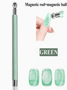 Professional Nail Art Tools, With 3D Cat Eye Magnet And Brush - Round Steel Bead Dual-End Design, For Salon And Nail/Pedicure - Cat Eye Nail Art Effect, Suitable For Nail Artists, Nail Painting Tools, Girlfriend Gifts (No Brush Required) - Multicolor - View 7
