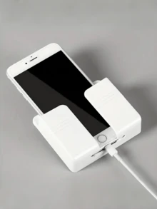 1个一体式粘性壁挂支架 | 简约手机、耳机盒和遥控器底座 | 方便在卧室、厨房、办公室等场所使用 - 彩色 - 查看 4