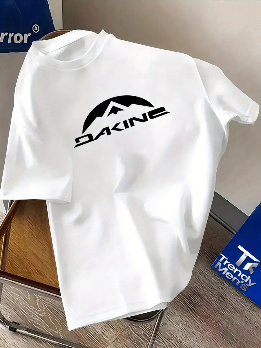 Dakine Logo Featuring A Stylized Mountain Peak And The Brand Name Evokes Adventure And Outdoorsy Vibe For Those Who Love Exploring With 220g Tshirt - 白色 - 查看 1