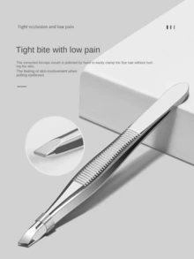 Stainless Steel Slanted Eyebrow Tweezers, Scissors, Trimmer Set For Eyebrow Shaping,Giveaways,Travel,Cheap Stuff,Travel Essential - Multicolor - View 2