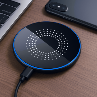 15W无线充电器，兼容 16/15/14/13/12 Pro/XS Max/Mini/X/XR，感应式快速无线充电板，兼容三星